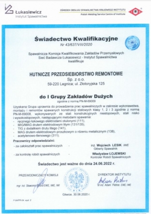 Świadectwo kwalifikacji